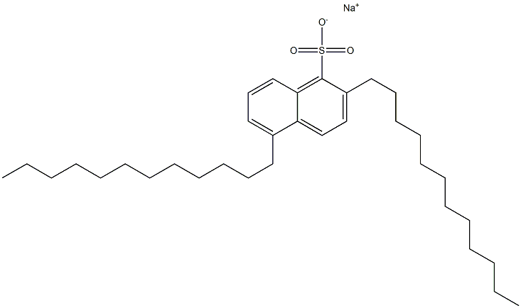 2,5-Didodecyl-1-naphthalenesulfonic acid sodium salt Struktur