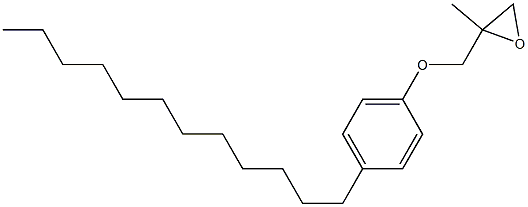 4-Dodecylphenyl 2-methylglycidyl ether Struktur