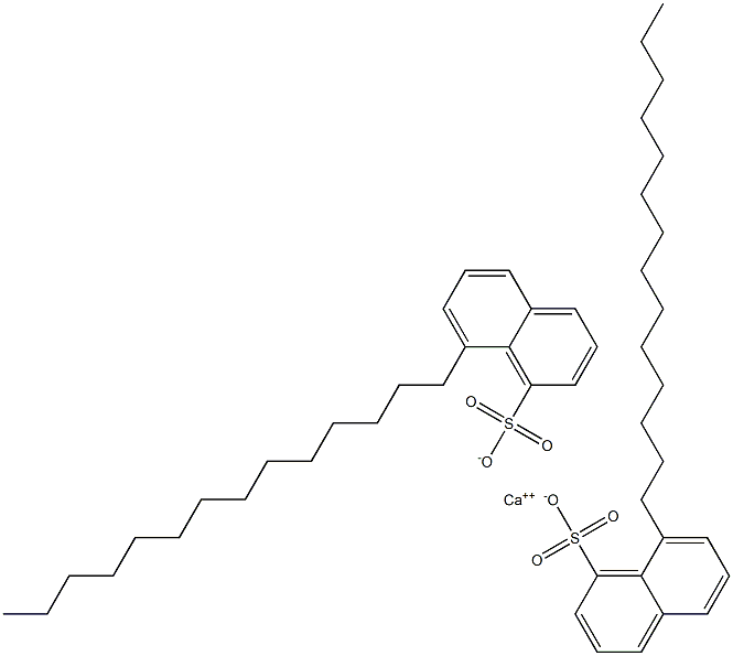 Bis(8-tetradecyl-1-naphthalenesulfonic acid)calcium salt Struktur