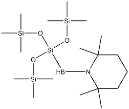 1-[[Tris(trimethylsilyloxy)silyl]boryl]-2,2,6,6-tetramethylpiperidine Struktur