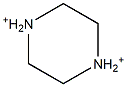 1,4-Diazoniapiperazine Struktur