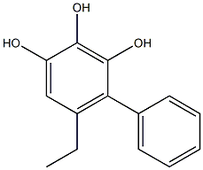 5-Ethyl-4-phenylbenzene-1,2,3-triol Struktur