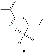 1-(Methacryloyloxy)-1-propanesulfonic acid potassium salt Struktur