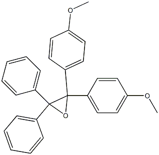 2,2-Diphenyl-3,3-bis(4-methoxyphenyl)oxirane Struktur