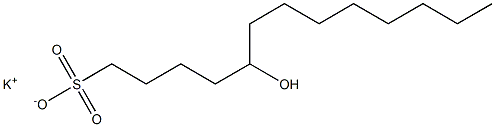 5-Hydroxytridecane-1-sulfonic acid potassium salt Struktur