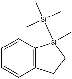 1-Methyl-1-trimethylsilyl-1-silaindane Struktur