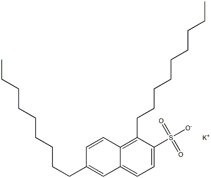 1,6-Dinonyl-2-naphthalenesulfonic acid potassium salt Struktur