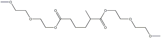 Pentane-1,4-dicarboxylic acid bis[2-(2-methoxyethoxy)ethyl] ester Struktur