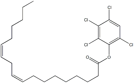 (9Z,12Z)-9,12-Octadecadienoic acid 2,3,4,6-tetrachlorophenyl ester Struktur