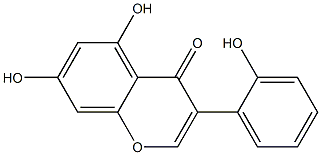 3-[2-Hydroxyphenyl]-5,7-dihydroxy-4H-1-benzopyran-4-one Struktur