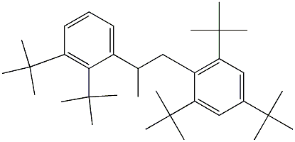 1-(2,4,6-Tri-tert-butylphenyl)-2-(2,3-di-tert-butylphenyl)propane Struktur