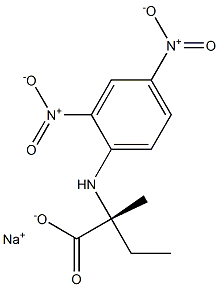 (+)-N-(2,4-Dinitrophenyl)-L-isovaline sodium salt Struktur