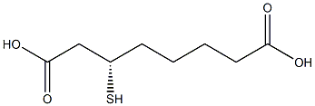 [S,(+)]-3-Mercaptooctanedioic acid Struktur