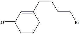 3-(4-Bromobutyl)-2-cyclohexen-1-one Struktur