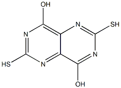 2,6-Dimercaptopyrimido[5,4-d]pyrimidine-4,8-diol Struktur