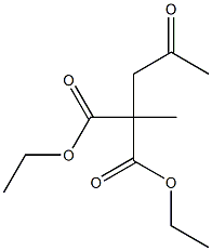 Methylacetonylmalonic acid diethyl ester Struktur