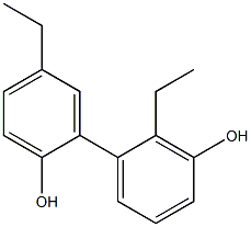 2',5-Diethyl-1,1'-biphenyl-2,3'-diol Struktur