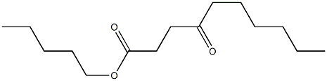 4-Oxodecanoic acid pentyl ester Struktur