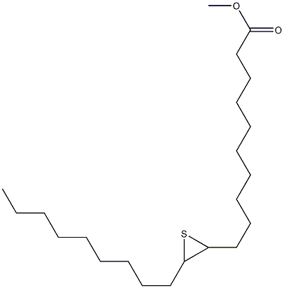 11,12-Epithiohenicosanoic acid methyl ester Struktur