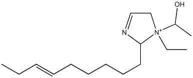 1-Ethyl-1-(1-hydroxyethyl)-2-(6-nonenyl)-3-imidazoline-1-ium Struktur