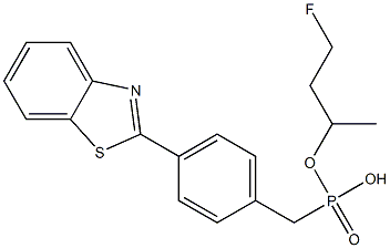 4-(2-Benzothiazolyl)phenylmethylphosphonic acid 2-fluoroethylethyl ester Struktur