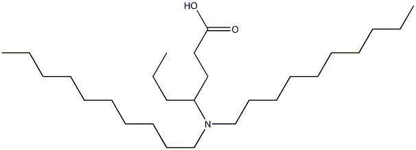 4-(Didecylamino)heptanoic acid Struktur