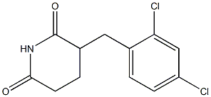 3-(2,4-Dichlorobenzyl)piperidine-2,6-dione Struktur