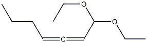 2,3-Heptadienal diethyl acetal Struktur