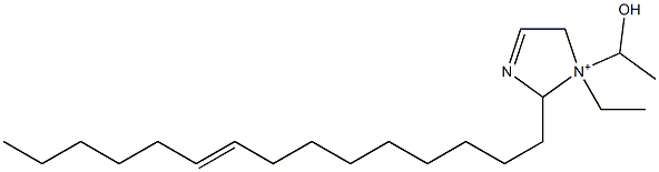 1-Ethyl-1-(1-hydroxyethyl)-2-(9-pentadecenyl)-3-imidazoline-1-ium Struktur