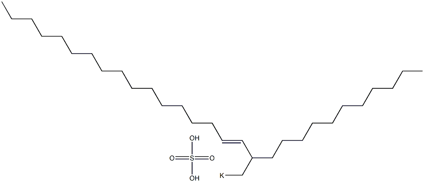 Sulfuric acid 2-undecyl-3-nonadecenyl=potassium ester salt Struktur