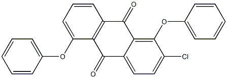 2-Chloro-1,5-diphenoxyanthraquinone Struktur