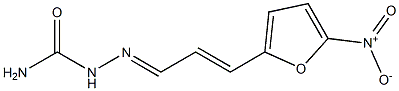 5-Nitro-2-furanacrylaldehyde semicarbazone Struktur