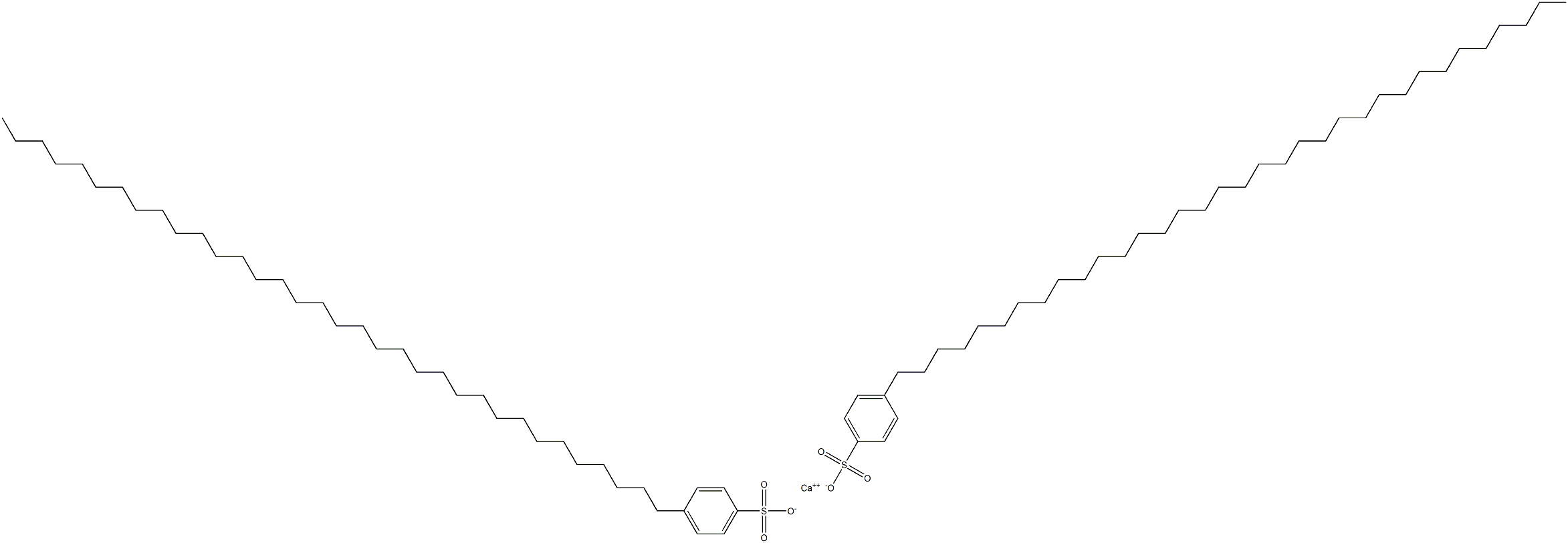 Bis[4-(tetratriacontan-1-yl)benzenesulfonic acid]calcium salt Struktur