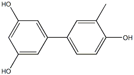 3'-Methyl-1,1'-biphenyl-3,4',5-triol Struktur