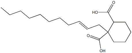 Cyclohexane-1,2-dicarboxylic acid hydrogen 1-(2-undecenyl) ester Struktur