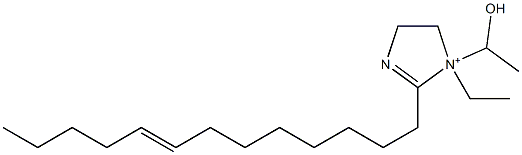 1-Ethyl-1-(1-hydroxyethyl)-2-(8-tridecenyl)-2-imidazoline-1-ium Struktur