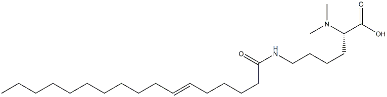 N6-(6-Heptadecenoyl)-N2,N2-dimethyllysine Struktur