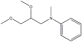 N-Methyl-N-(2,3-dimethoxypropyl)aniline Struktur