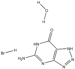 8-Azaguanine hydrobromide hydrate Struktur