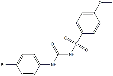 1-(4-Bromophenyl)-3-(4-methoxyphenylsulfonyl)urea Struktur