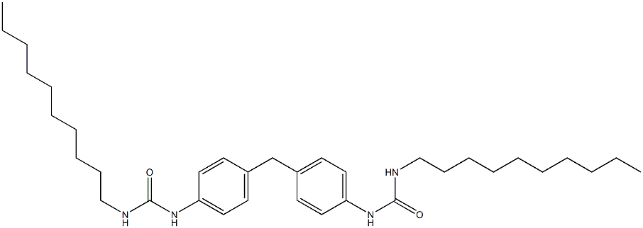 1,1'-[Methylenebis(4,1-phenylene)]bis(3-decylurea) Struktur