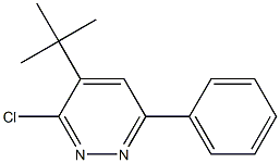 3-Chloro-4-tert-butyl-6-phenylpyridazine Struktur