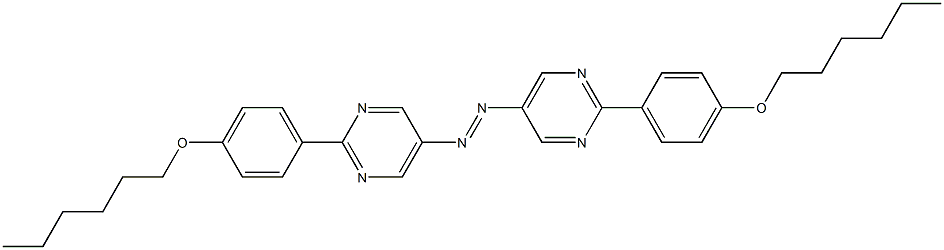 2,2'-Di(4-hexyloxyphenyl)[5,5'-azobispyrimidine] Struktur