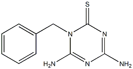 1-Benzyl-4,6-diamino-1,3,5-triazine-2(1H)-thione Struktur