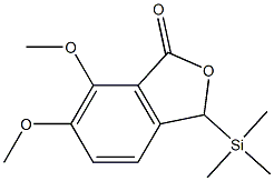 3-(Trimethylsilyl)-6,7-dimethoxyisobenzofuran-1(3H)-one Struktur