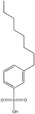 3-Octylbenzenesulfonic acid Struktur