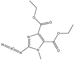 1-Methyl-2-azido-1H-imidazole-4,5-dicarboxylic acid diethyl ester Struktur