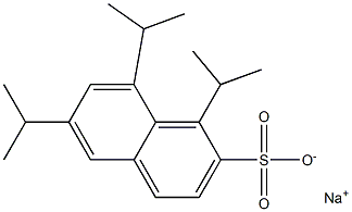 1,6,8-Triisopropyl-2-naphthalenesulfonic acid sodium salt Struktur