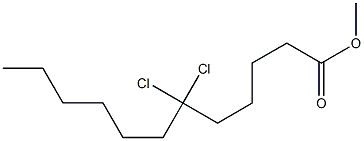 6,6-Dichlorolauric acid methyl ester Struktur