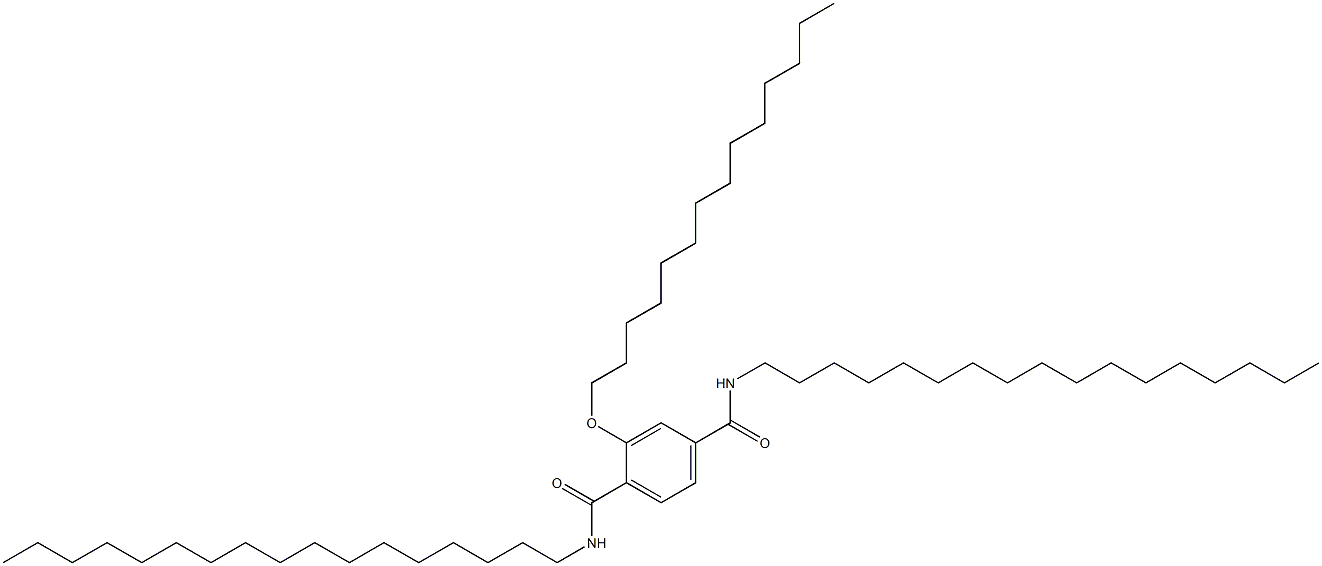 2-(Tetradecyloxy)-N,N'-diheptadecylterephthalamide Struktur